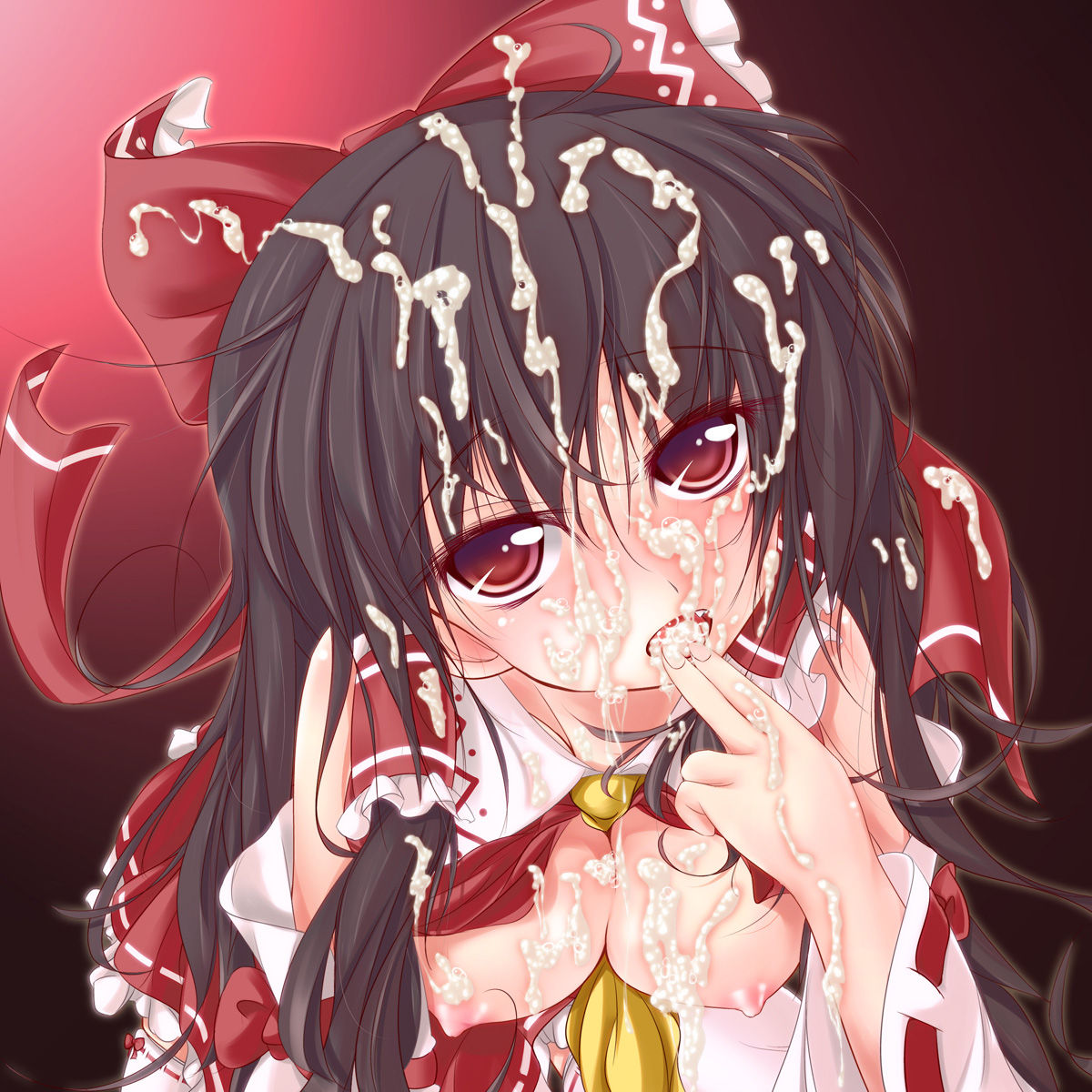 汁まみれザーメン精子ぶっかけセックス事後の女の子がいやらしすぎと話題にw・・・ぶっかけ二次エロ画像