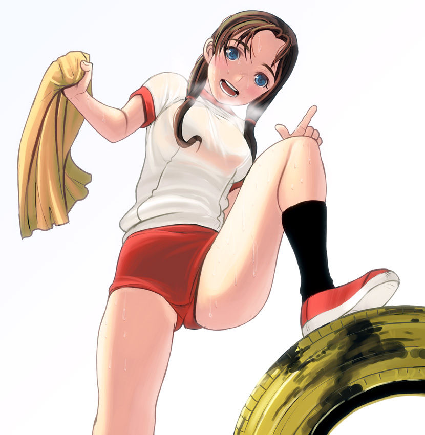 ブルマ美少女が体育の時間にエロい体でアッピルしてくるので困惑気味な件についてw・・・ブルマ二次微エロ画像