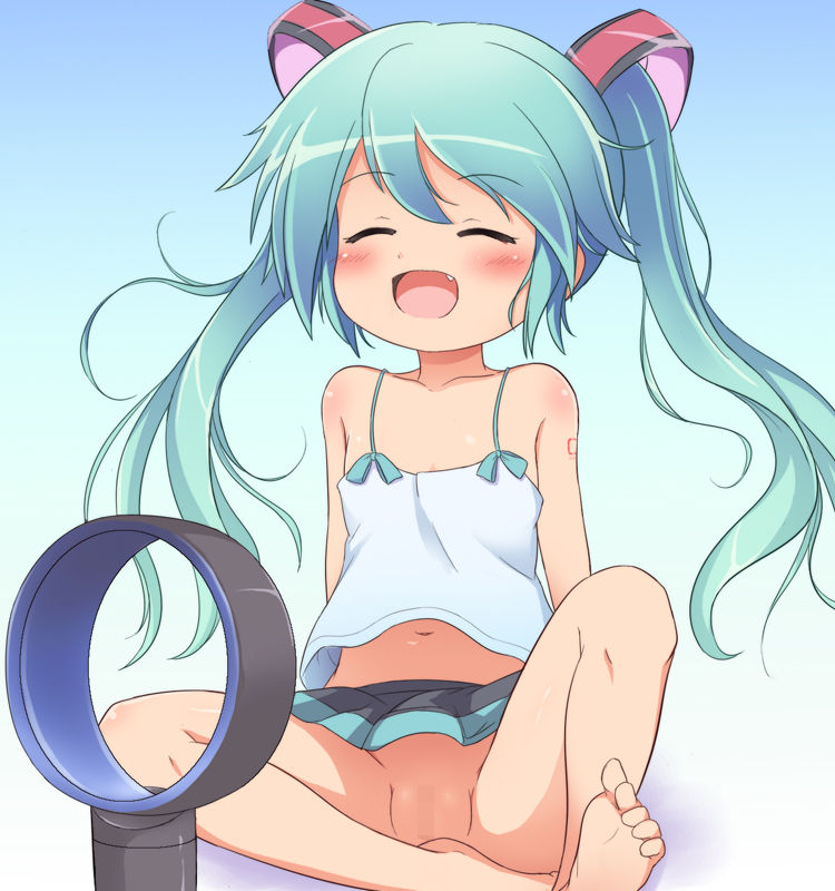 パンツを穿くという概念がないノーパン女子がワレメ見せつけて誘惑してくるのでおちんぽフル勃起w・・・ノーパン二次エロ画像