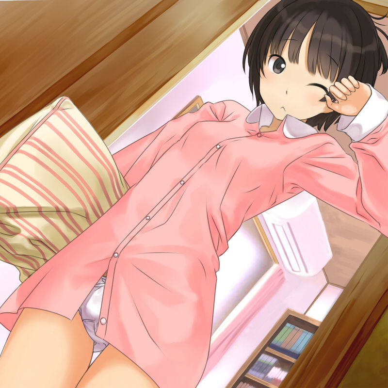 パンチラゲットだぜ!女の子のパンチラを肉眼ズームインして肉眼フィルムに収める行為ww パンチラ二次エロ画像