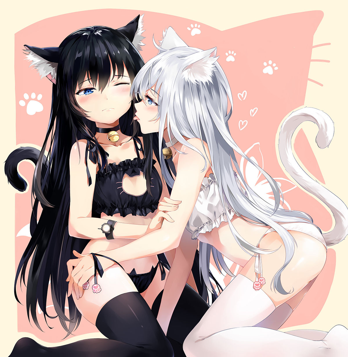 ねこランジェリーで百合百合しくていちゃいちゃして可愛い女の子たちまとめw 百合ねこランジェリー二次エロ画像